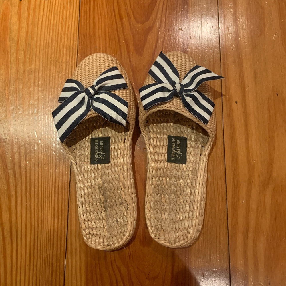 Mullen & Fitzmaurice Rattan Mules